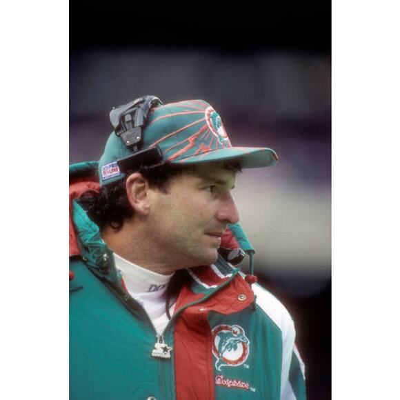 Miami Dolphins 90s STARTER puffer jacket M coat Black teal orange NFL vintage - Picture 5 of 6